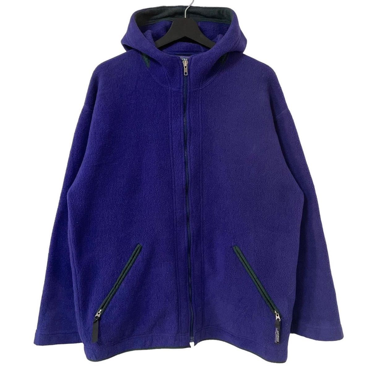 ■激レア 珍品■90s USA製 patagonia ライト ウェイト シンチラ フーテッド ジャケット フリース パーカー M LXL相当 パタゴニア_画像1