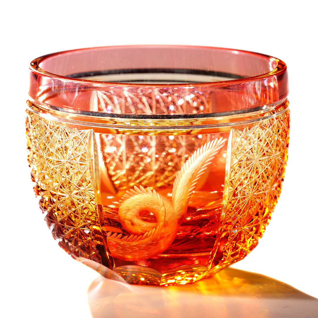 Jewel Kiriko ×花岡グラヴィール　赤龍レッドドラゴンの酒杯　琥珀金赤_画像7