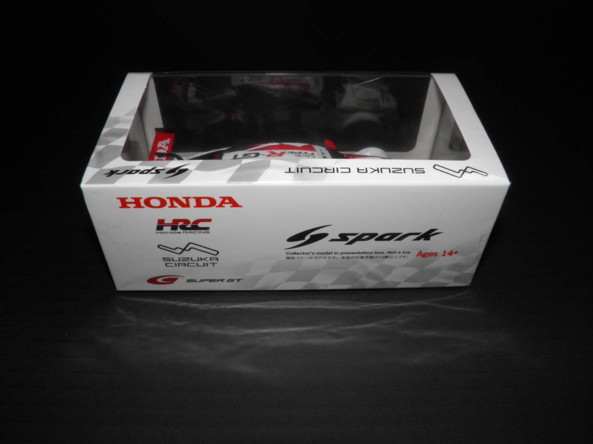 即決 鈴鹿サーキットパッケージ Honda CIVIC TYPE R-GT CONCEPT シビック タイプR-GT コンセプト SPARK 1/43_画像3