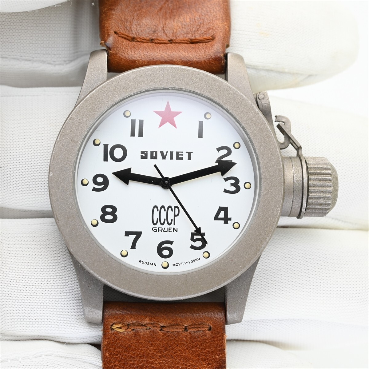 希少 GRUEN/SOVIET○CCCP 2重リューズ ミリタリー ロシア製 希少 GRUEN/SOVIET○CCCP 2重リューズ ミリタリー ロシア製