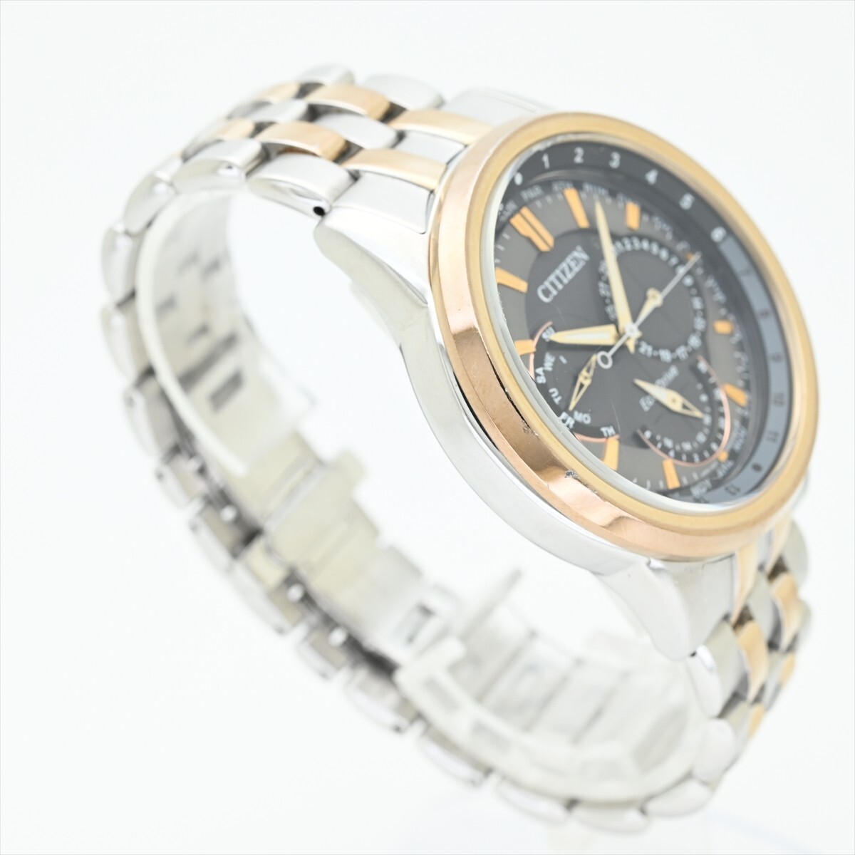 CITIZEN/ECO-DRIVE●エコドライブ ソーラー SOLAR 8729-R005804 メンズ 腕時計 ベルト 中古_画像4