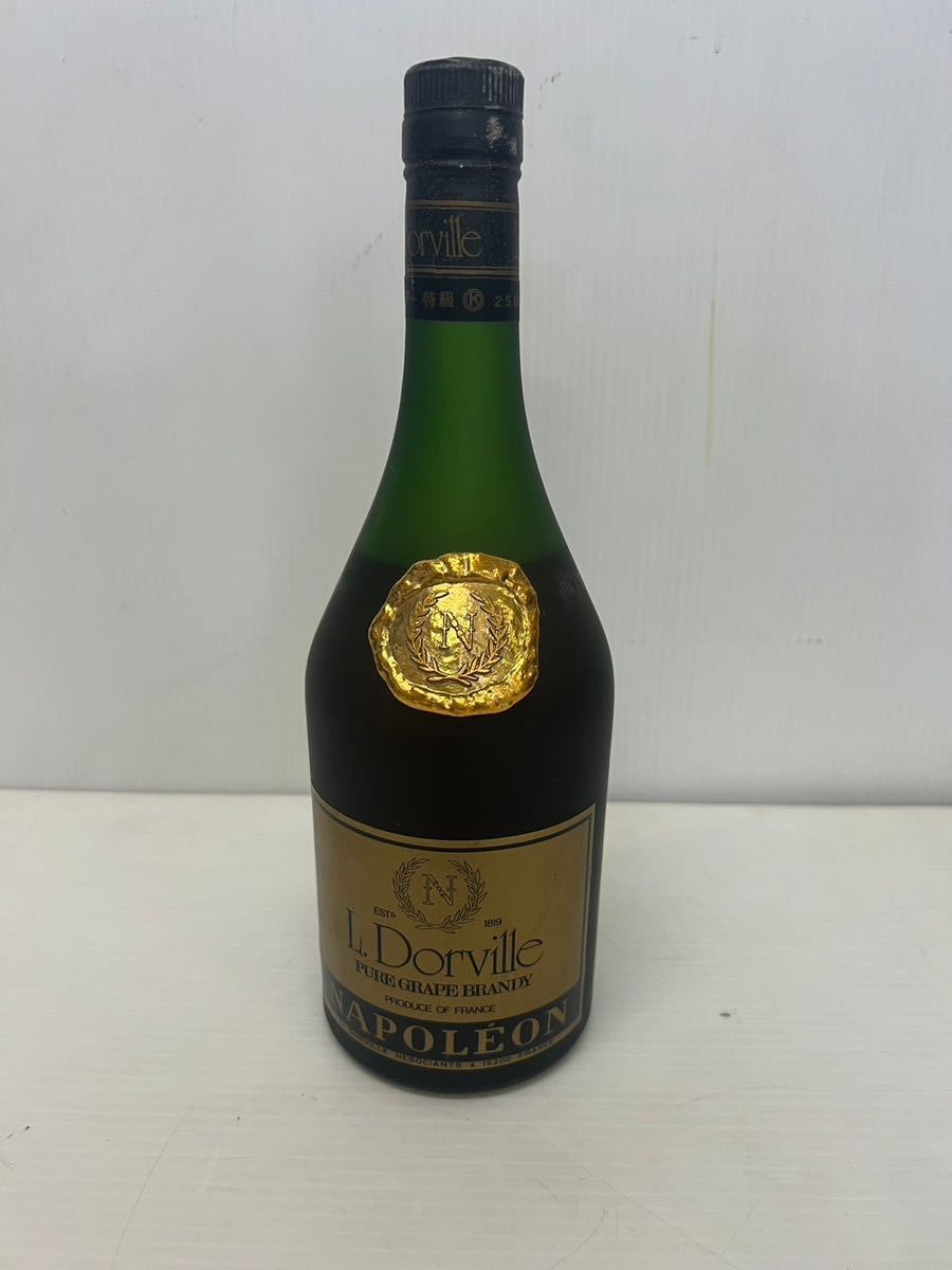 ル.ドーヴィル ナポレオン ピュア グレープ ブランデー 700ml 40% 未開栓 砲台付き L.Dorville NAPOLEON PURE GURAPE BRANDY の画像3