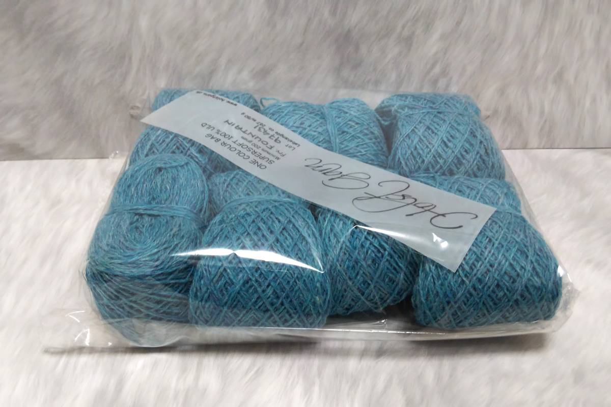 輸入 毛糸　Holst Garn　ホルストガーン　ワンカラーバッグ　SUPERSOFT　スーパーソフト　ウール100％　約200g　Fountain　海外_画像6