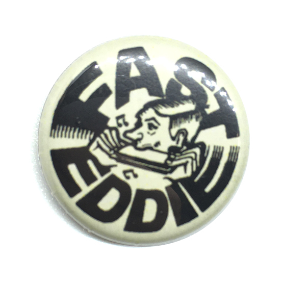 25mm 缶バッジ Fast Eddie ファストエディ Neo Mods Pub Rock ネオモッズ パブロック Dr Feelgoodの画像1