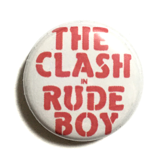 25mm 缶バッジ The Clash In Rude Boy クラッシュ ルードボーイ Punk Joe Strummer Sham69の画像1