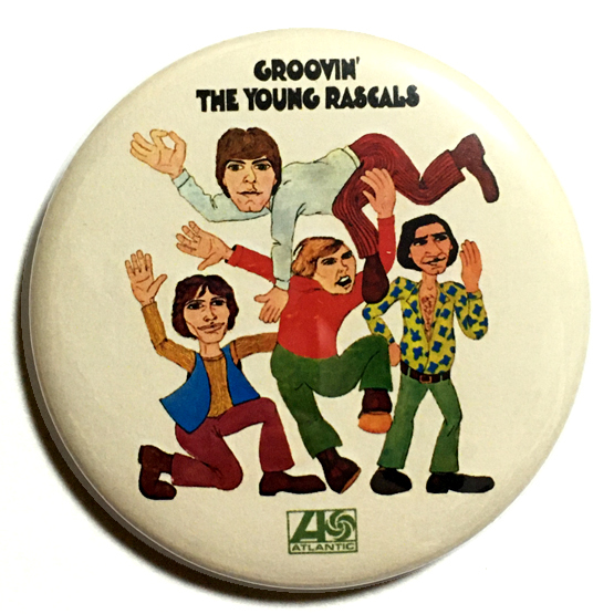 デカ缶バッジ 58mm Young Rascals Groovin ヤングラスカルズ グルーヴィン Blue Eyed Soul Box Tops 山下達郎_画像1