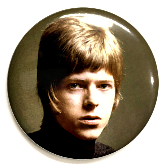 デカ缶バッジ 58mm David Bowie デビッドボウイ 60's Mods folk Glam Rock_画像1