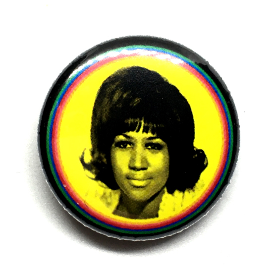 缶バッジ 25mm 2個セット Aretha Franklin アレサフランクリン Rhythm and Soul_画像2