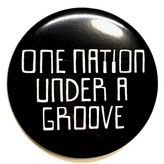 デカ缶バッジ 58mm Funkadelic One Nation Under a Groove Parliament George Clinton ファンカデリック P-Funk_画像1