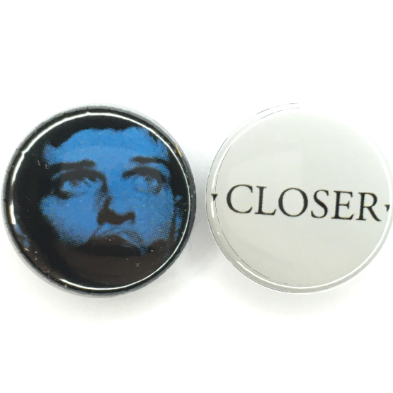 缶バッジ 25mm 2個セット JOY DIVISION ジョイデヴィジョン Ian Curtis Closer Blue Monday New Wave Post Punk ポストパンクの画像1