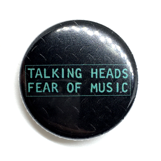 25mm 缶バッジ TALKING HEADS FEAR OF MUSIC トーキングヘッズ_画像1