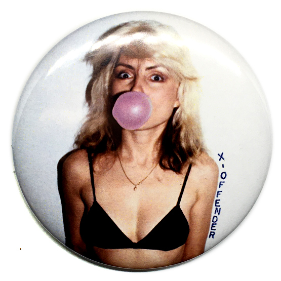 デカ缶バッジ 58mm BLONDIE ブロンディ Deborah Harry デボラハリー chewing gum New York Punkの画像1