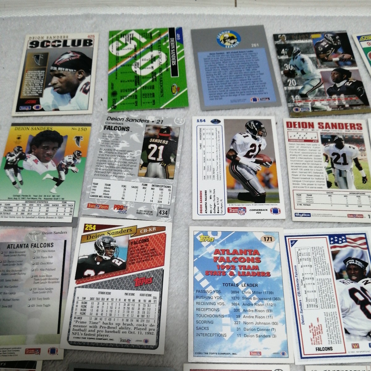 NFL アトランタファルコンズ　ディオン・サンダース　Deion sandersカード　35枚　美品　レア　アメリカンフットボール　プライムタイム_画像7