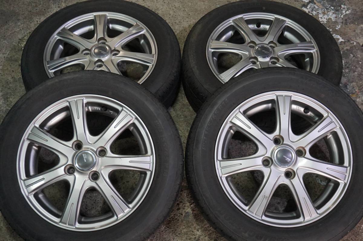 深溝2021年製 BS NEXTRY 155/65R14 MILLOUS 軽自動車 デイズ ekスペース NONE NWGN ライフ ステラ R2 R1 ラパン タント ウエイク *431n_画像1