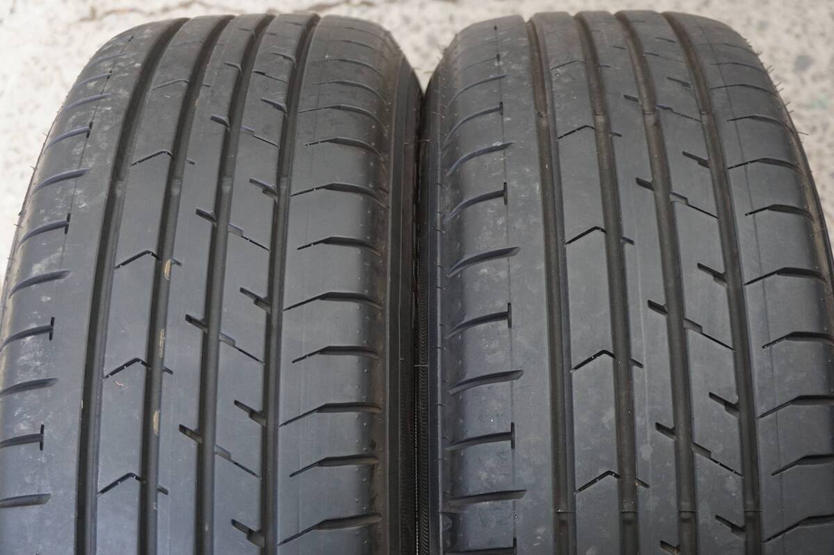 深溝８分～ グッドイヤー イーグルRVF 215/60R17 トヨタ エスティマ純正 7J PCD114.3 C-HR ヴェルファイア アルファード ヤリスクロス*453nの画像2