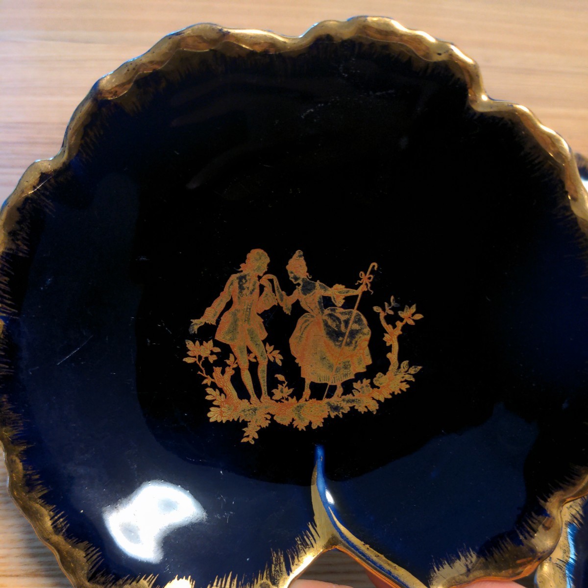 リモージュ LIMOGES フランス 小皿 飾り皿　小物入れ　3枚セット　コレクション　ヴィンテージ　インテリア　アンティーク　_画像2