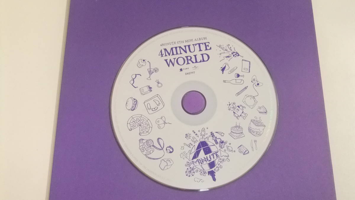 ４Ｍｉｎｕｔｅ　Ｗｏｒｌｄ／４Ｍｉｎｕｔｅ韓国盤中古CD即決 _画像3