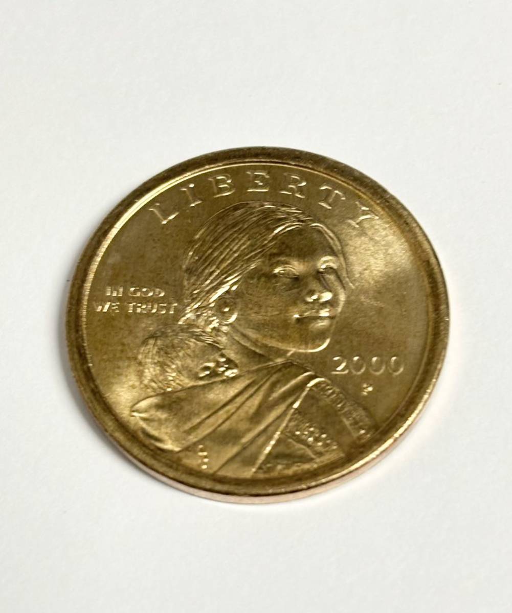 アメリカ 記念硬貨 リバティ イーグル 2000 P 1ドル ONE DOLLAR コイン ２枚_画像2