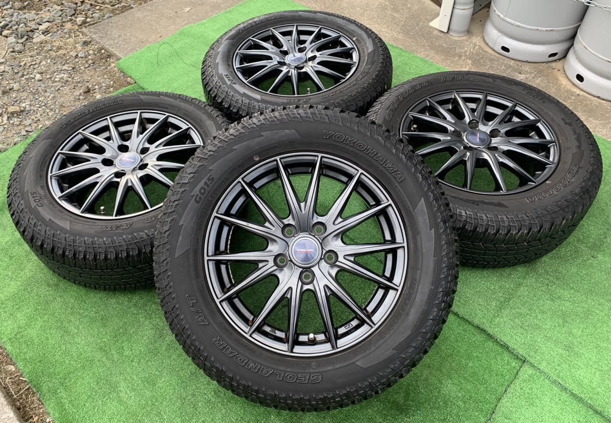 Weds VELVA SPORT 16インチ アルミホイール＆YOKOHAMA 215/65R16 4本セット◆ アルファード ヴェルファイア エルグランド等にも★240211_画像1