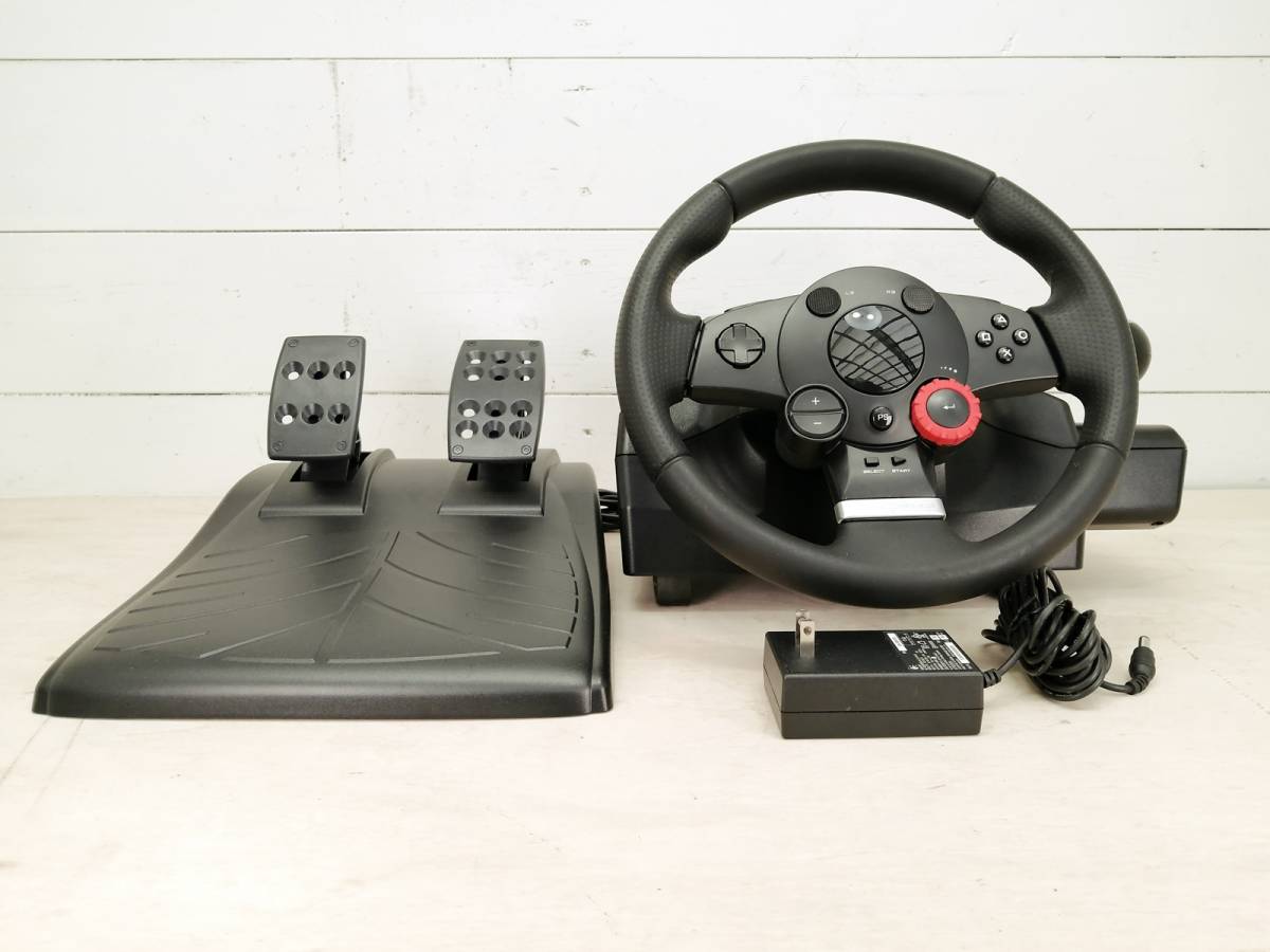 ★☆【中古品】Driving Force GT LPRC-14000 ロジクール Logicool ドライビングフォース ハンドルコントローラー ハンコン プレステ☆★_画像1