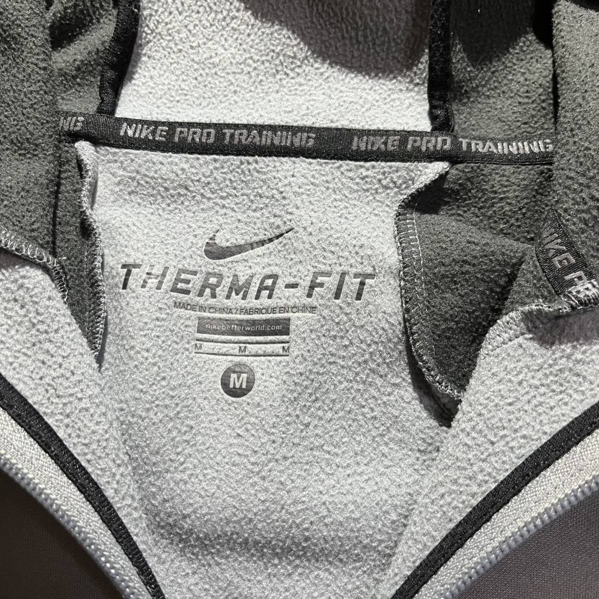 【NIKE】ナイキ THERMA-FIT セットアップ Mサイズ サーマフィット スウェット パーカー フーディ ジョガーパンツ_画像3