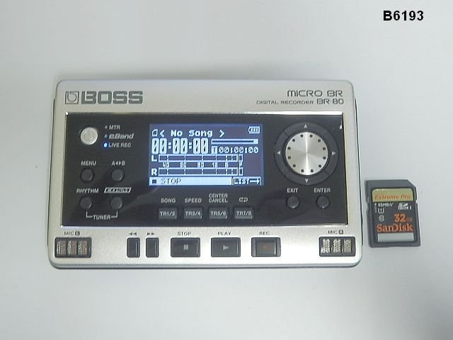 B6193R BOSS ボス デジタルレコーダー BR-80 録音再生確認_画像1