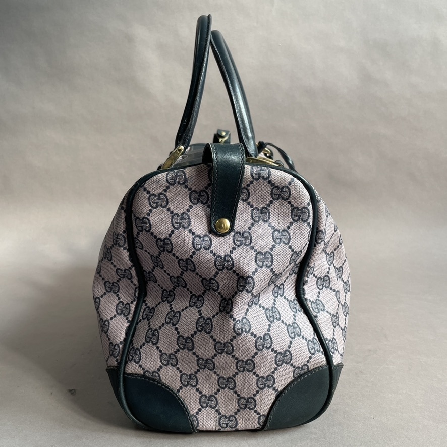 MS753 オールドグッチ GUCCI ボストンバッグ シェリーライン GGスプリーム 鍵付き (検)ブランド レディース ハンドバッグ ロック 錠_画像5