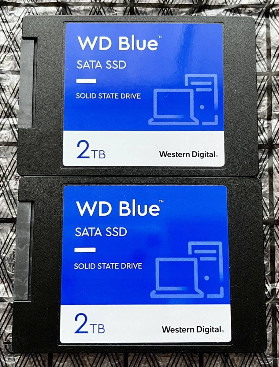 ★☆★WESTERN DIGITAL WD Blue WDS200T2B0A(2TB,2.5インチ,Serial ATA 6Gb/s,3D TLC NAND)2個セット☆★☆_画像1