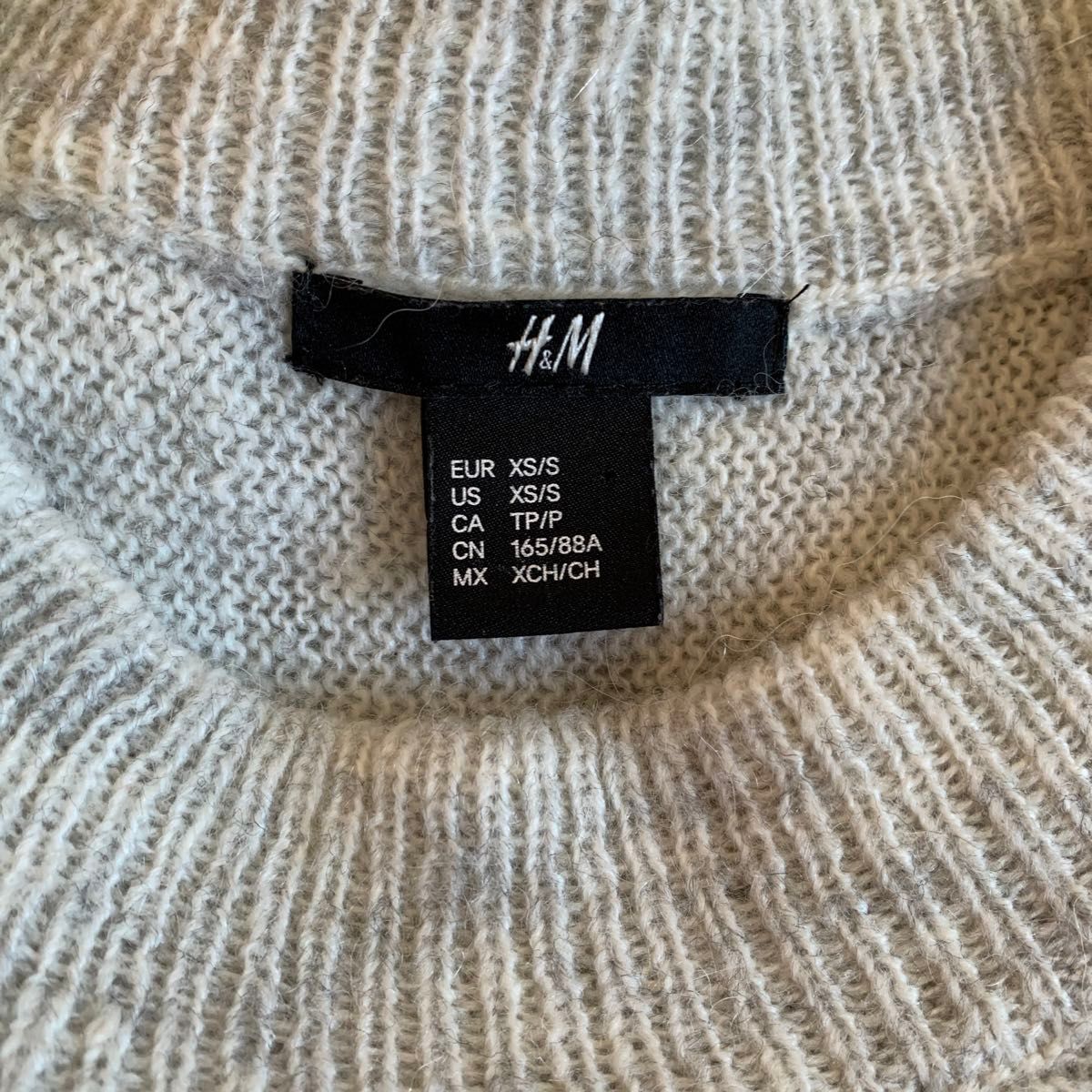 【美品】【H&M】ニットのチュニック　アルパカ・ウール混