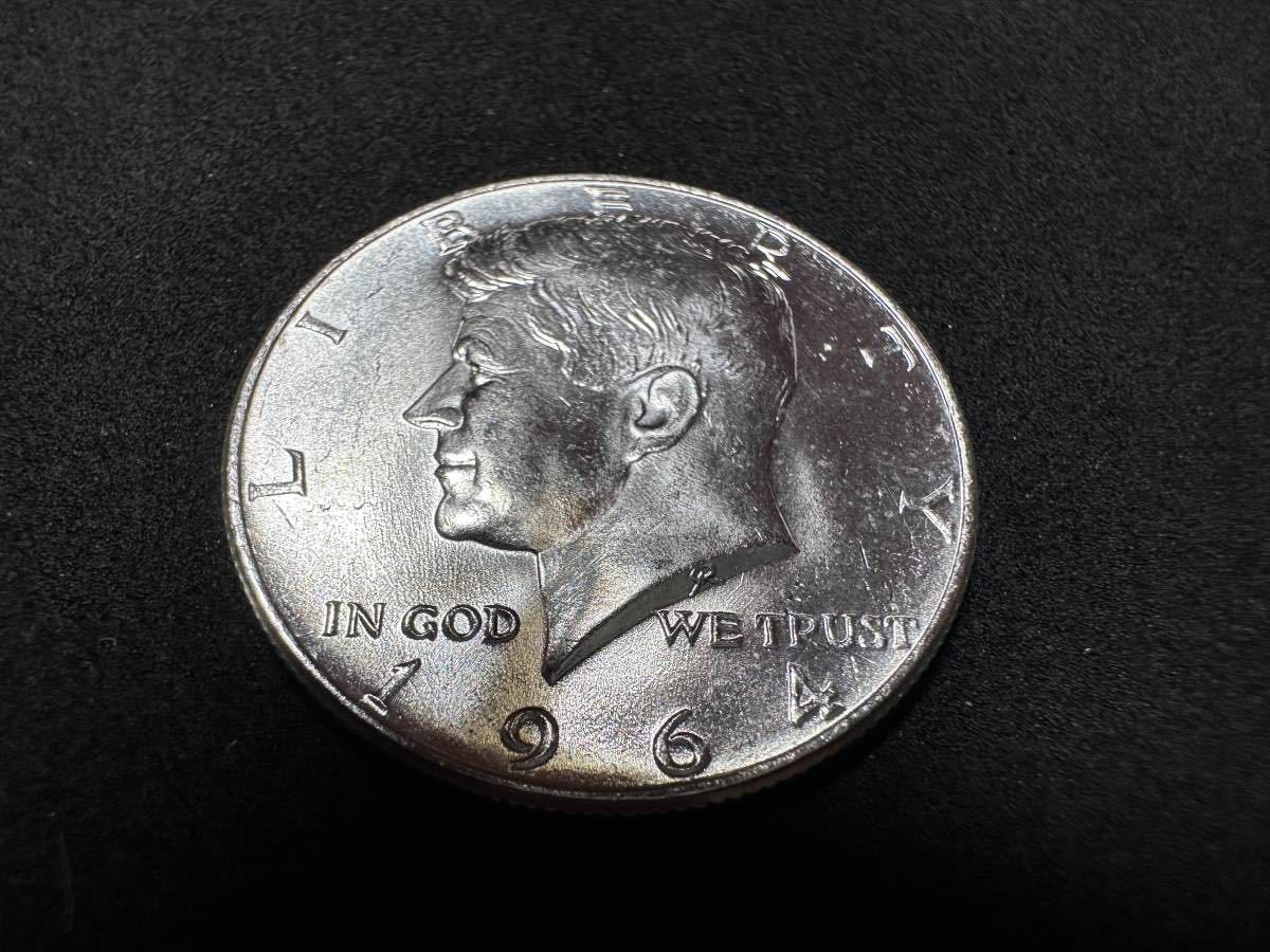  подлинный товар не использовался 6 шт. комплект America keneti половина dala- серебряная монета все 1964 год новый товар не Ryuutsu 90% оригинальный серебряный монета Magic оптимальный 