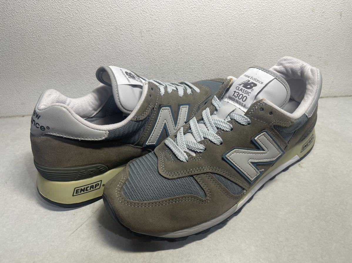 New Balance ニューバランス M1300CLS STEEL BLUE USA製 US9.5 27.5cm スエード アメリカ米国製 スティールブルー NB グレー Made In USAの画像1