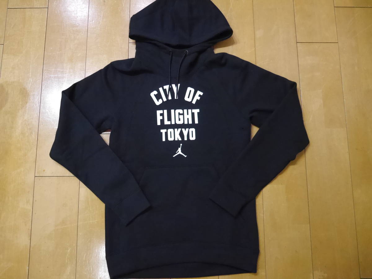 NIKE JORDAN WINGS CITY OF FLIGHT TOKYO CITIES FLEECE PO プルオーバーパーカー BK S 未使用 国内正規 943674-010_画像1