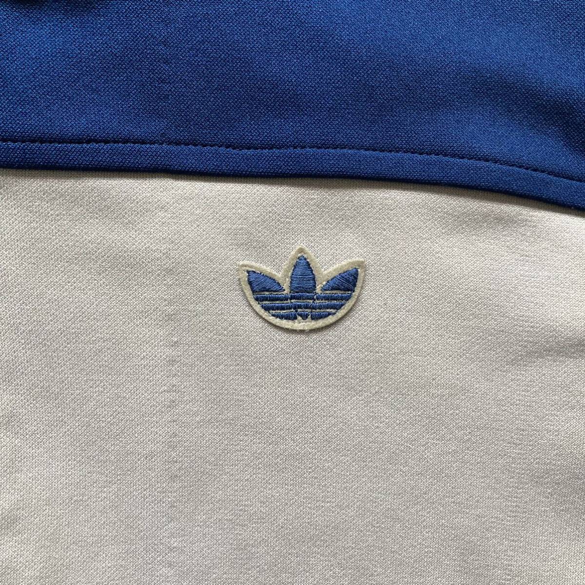 80s Adidas アディダス W.GERMANY 西ドイツ ツートン トラックジャケット ジャージ 3_画像6