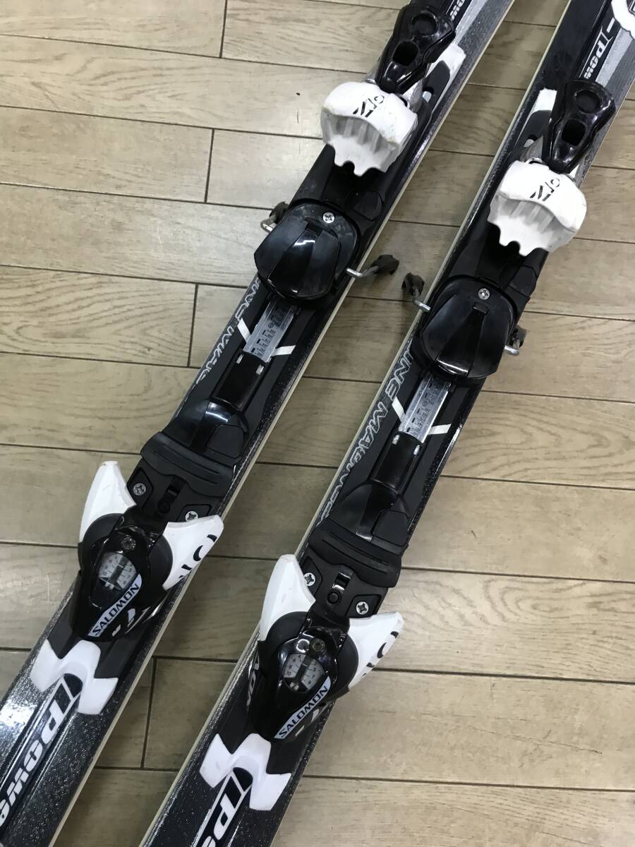 ☆★☆2023-24セール！メンズ４点セットN326 SALOMON 24POWERLINE Ｓ3 162ｃｍ /靴SALOMON COURSE XT 25-25.5cm/ POLE新品115ｃｍ_画像3