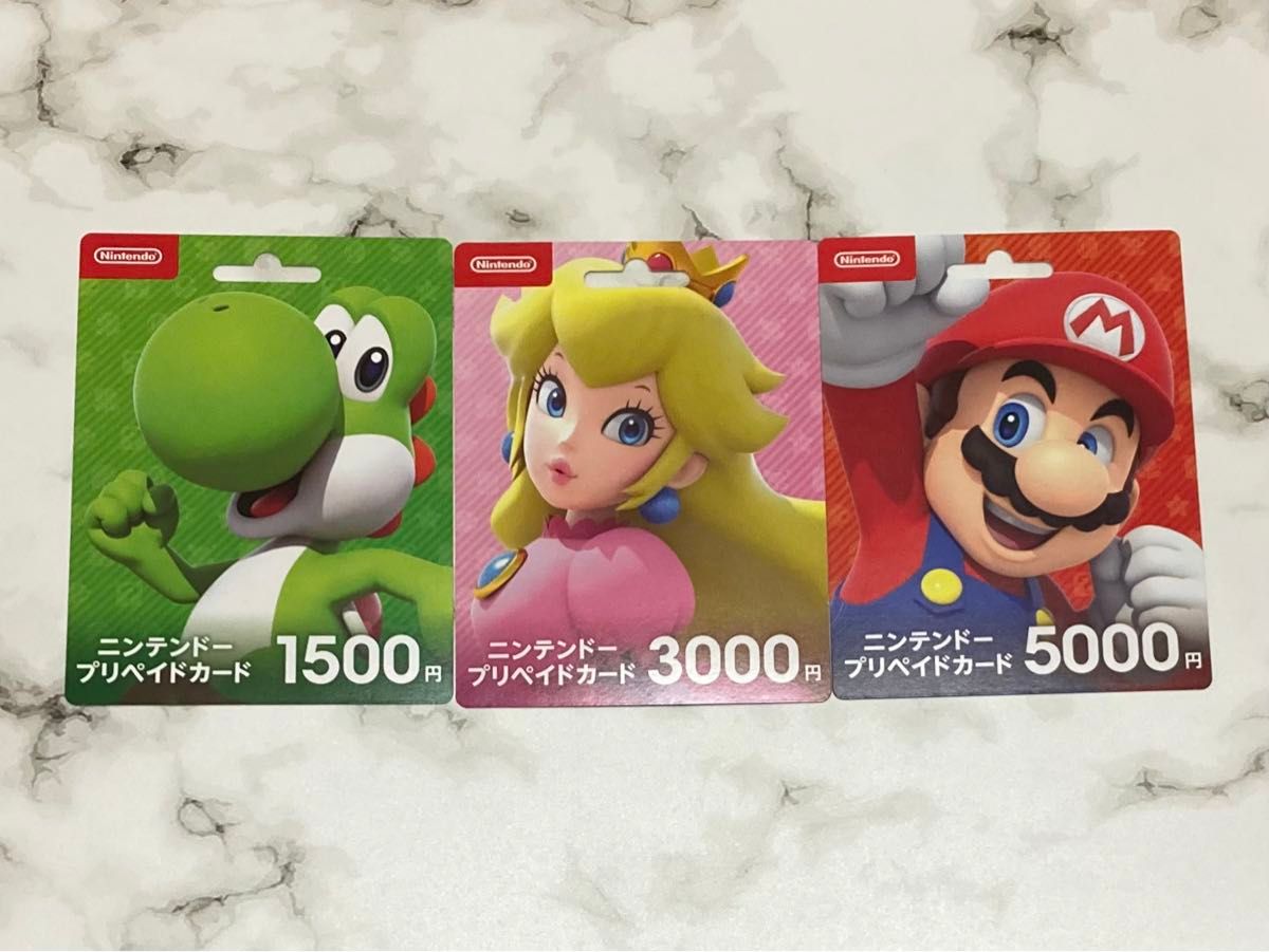 ニンテンドープリペイドカード Nintendo マリオ ピーチ ヨッシー プリペイドカード