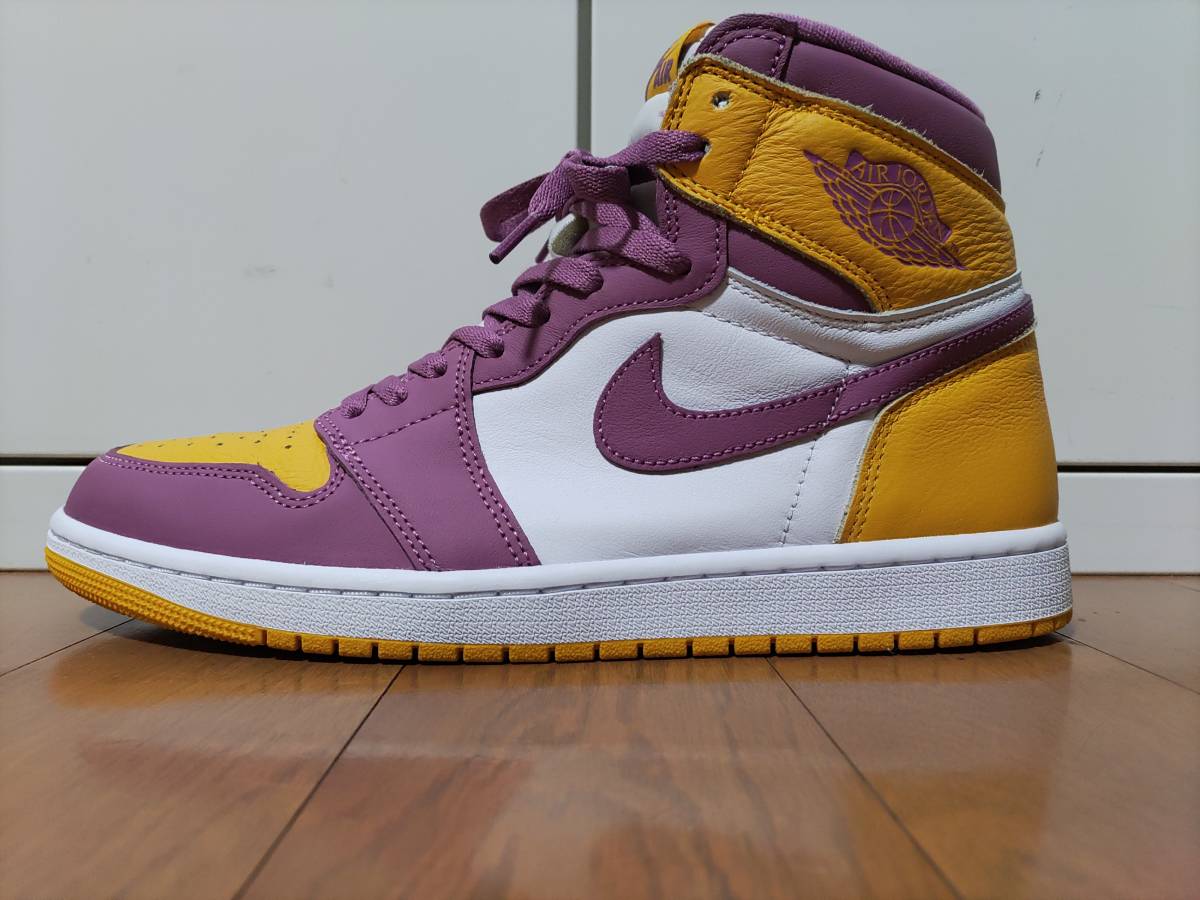 NIKE 29.5cm 555088-706 Nike Air Jordan 1 High OG Brotherhood 　ナイキ エアジョーダン1　スニーカー　メンズ 美中古！_画像2