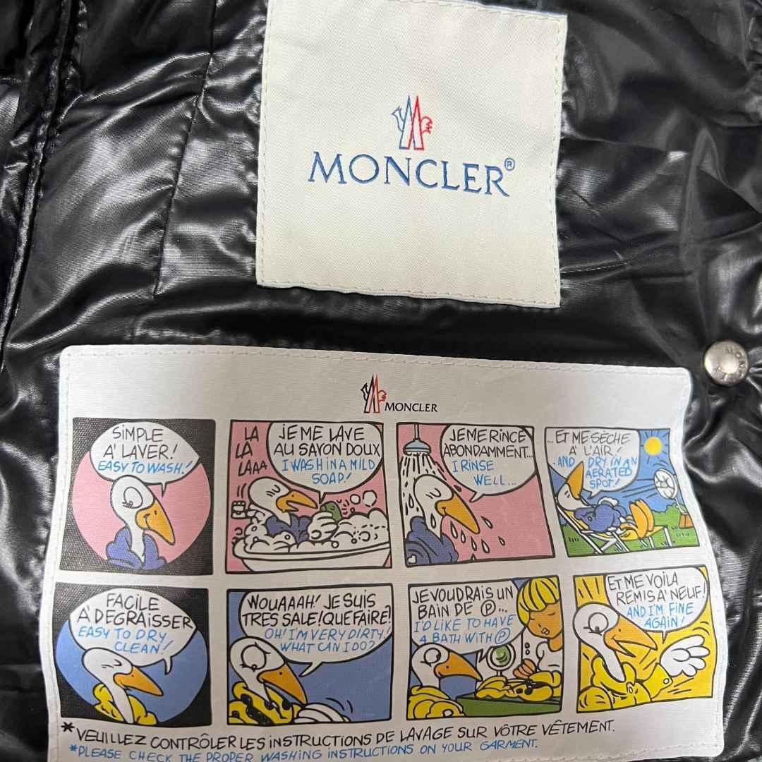 未使用☆MONCLER ARMOISE アモワーズ ラクーンファー TG2 黒色 ブラック色 ショートダウンジャケット_画像7