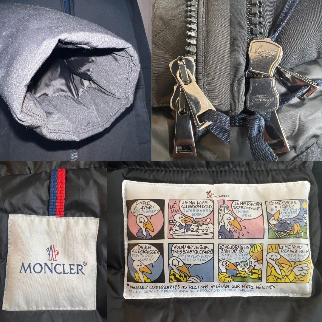 未使用☆MONCLER BLAVET ブラベット フォックスファー TG3 ブラック色 黒色 国内女性2XL相当 人気ダウンジャケット_画像8