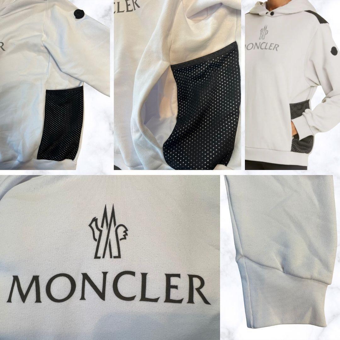 未使用☆MONCLER Same But Hoodie パーカー　XSサイズ(日本国内女性S～Mサイズ相当)　ホワイト色_画像7