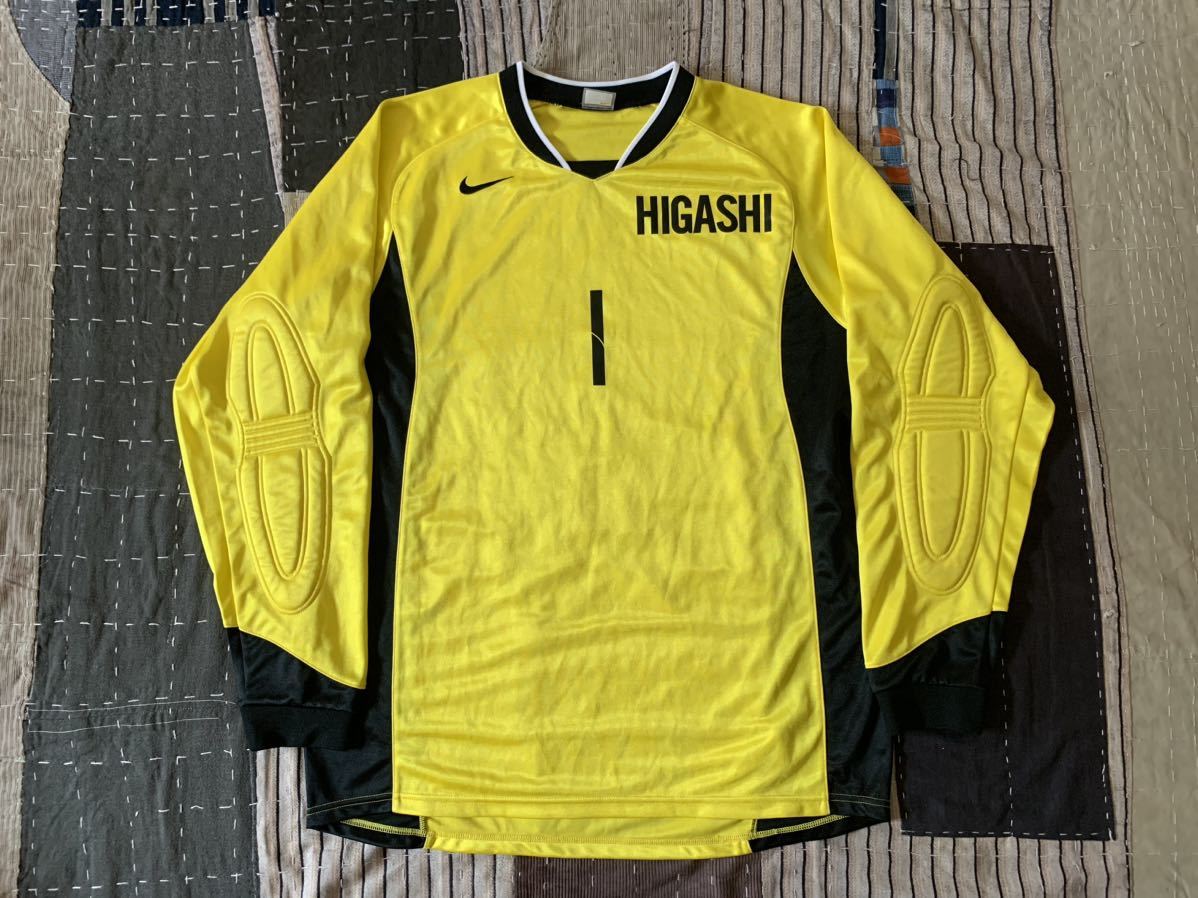 XL Nike 東福岡 高校 サッカー ユニフォーム GK ゴールキーパー ナイキ 高校サッカー 黄色 イエロー サッカー部