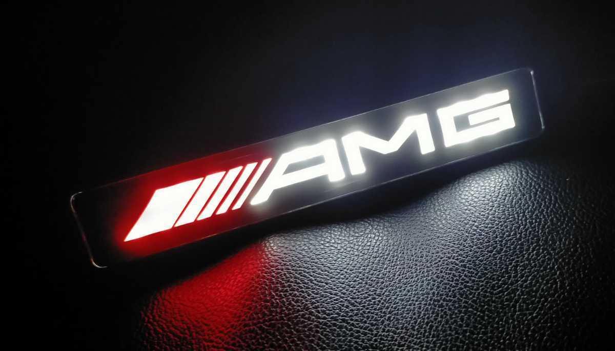 メルセデスベンツ AMGフロントグリル バッジ led ランプ エンブレムW463W164W166W176W203W245W246R230R231R170W204W221W222 _画像1