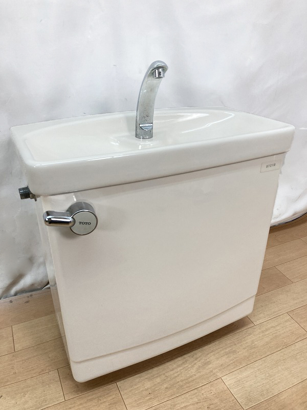 【中古・訳あり】TOTO 洋式 トイレ便器 ロータンクと蓋のセット 「S721B」 #SC1(パステルアイボリー) 大阪市内 直接引き取り可☆_画像2