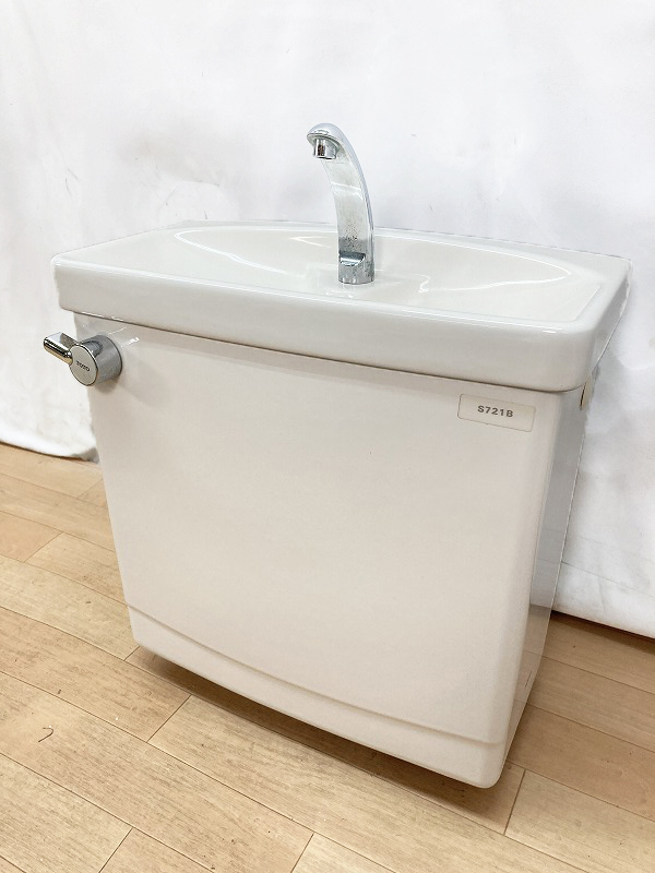 【中古・訳あり】TOTO 洋式 トイレ便器 ロータンクと蓋のセット 「S721B」 #SC1(パステルアイボリー) 大阪市内 直接引き取り可☆_画像1