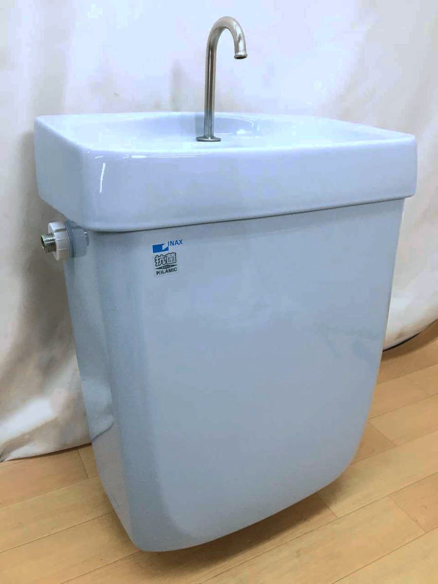 【美品】 INAX (イナックス) 洋式 トイレ便器 ロータンクと蓋のセット 「DT810UZ (T-810Z)」 #BB7(ブルーグレー) 大阪市内 20_画像2
