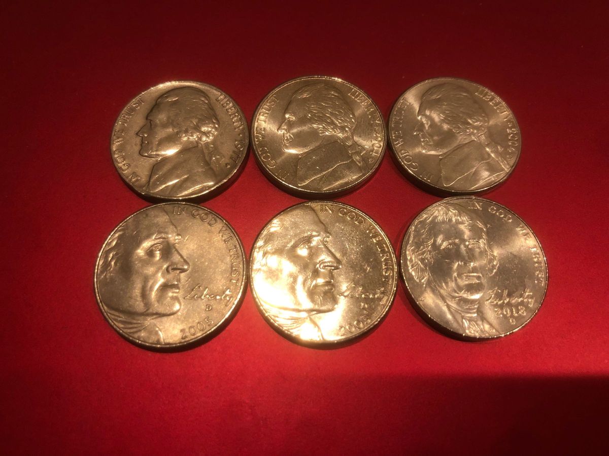 アメリカ ５セント コイン ６種類