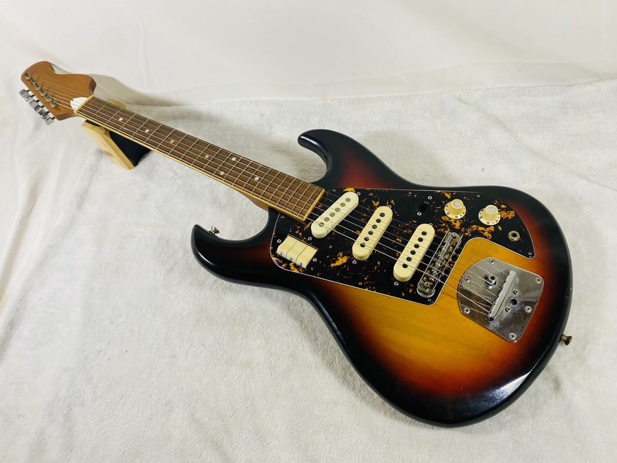 エレキギター 型番詳細不明 ビンテージ ビザールギター 日本製 中古現状品の画像1