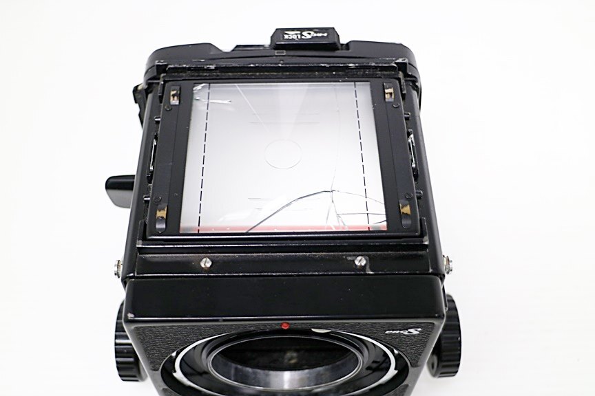 K1w177 MAMIYA RB67 F3.8 90mm 中判カメラ ガラス面割れ 動作未確認 60サイズ_画像4