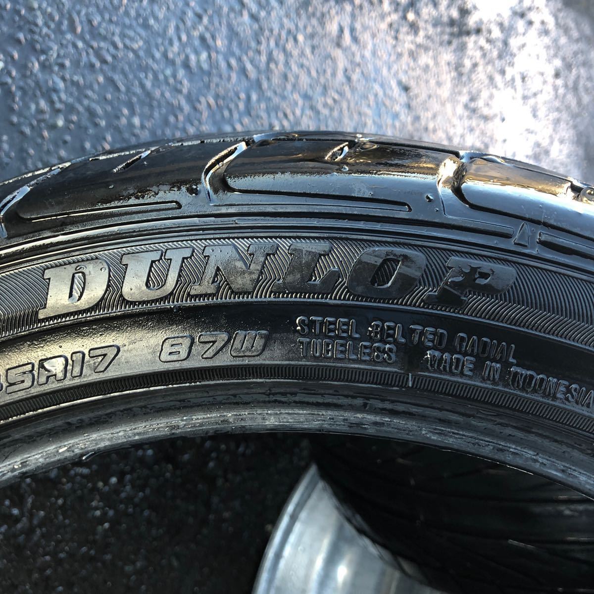 215/45R17 中古　DUNLOP DZ101　2021年　2本セット：10000円_画像6