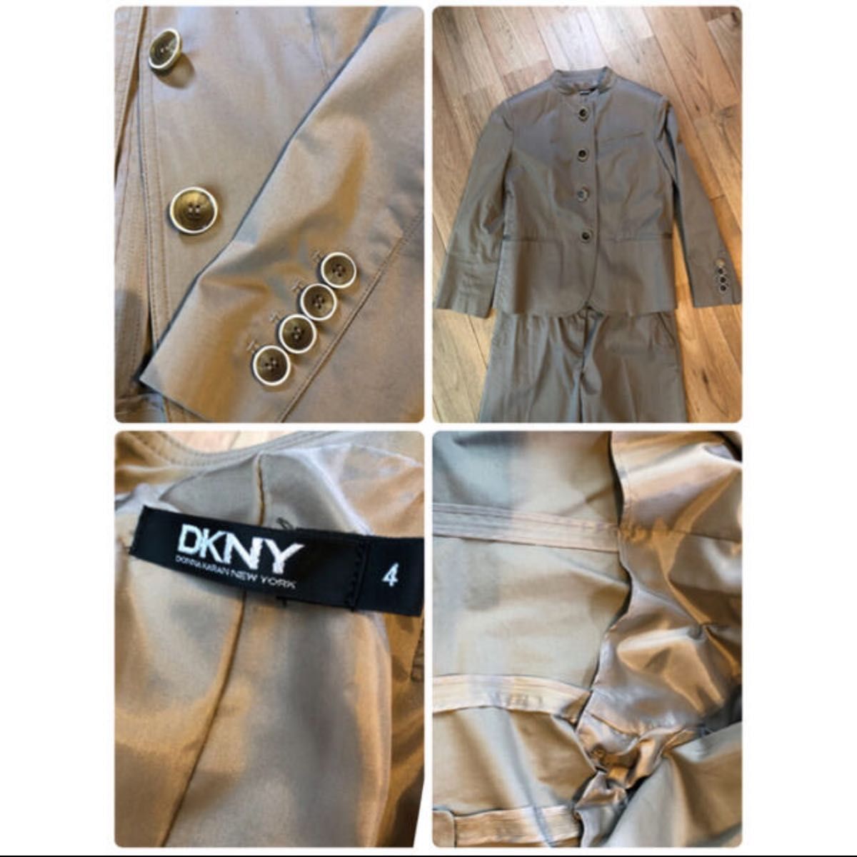 DKNY ダナキャランニューヨーク　パンツスーツ　入卒園　面接 ジャケット パンツ 上下セットアップ 女性用