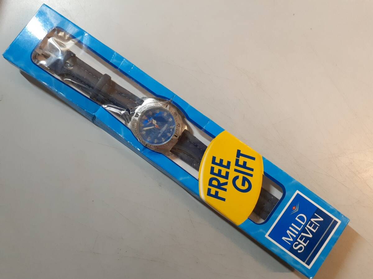 MILD SEVEN マイルドセブン オリジナル腕時計　多分電池切れ　未使用　大きな写真あり　1円_画像1
